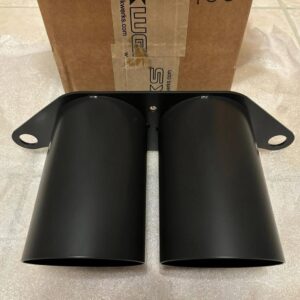 SharkWerks 100mm Exhaust Tips – Satin Black Coated