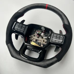 Forged Carbon Fiber Steering Wheel with Paddle Shifters – Fits Ford F-150 / Raptor