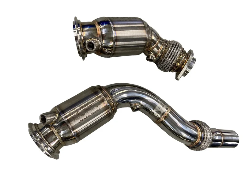 Active Autowerke Downpipes w/ GESI G-Sport Cat – BMW M2C | M3 | M4 (F80/F82/F87) S55 2014–2018 - Image 2